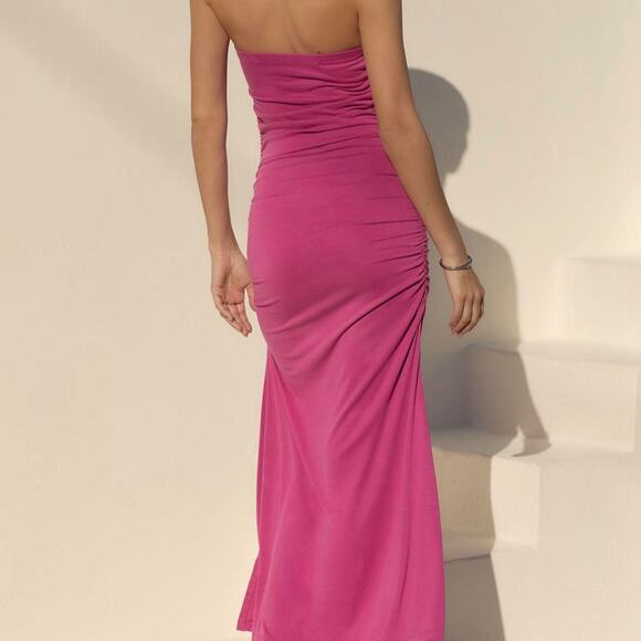 Celandine by Anthropologie Gabbie Strapless Ruched Tube Dress size XL NWT - Picture 7 of 8